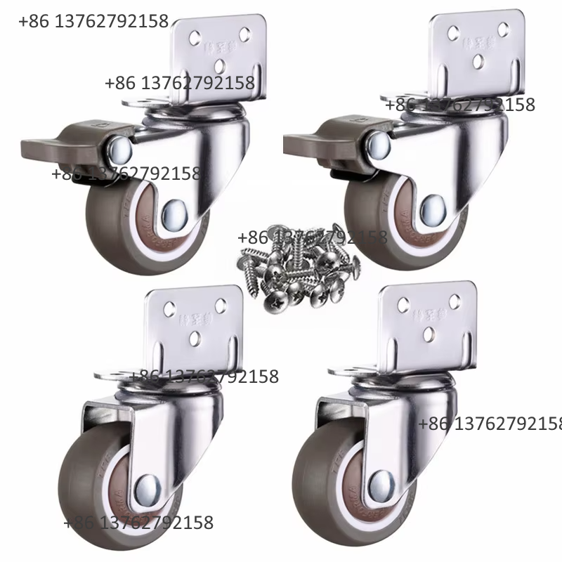Furniture And Hardware - 4 Stück leise, drehbare Rollen aus