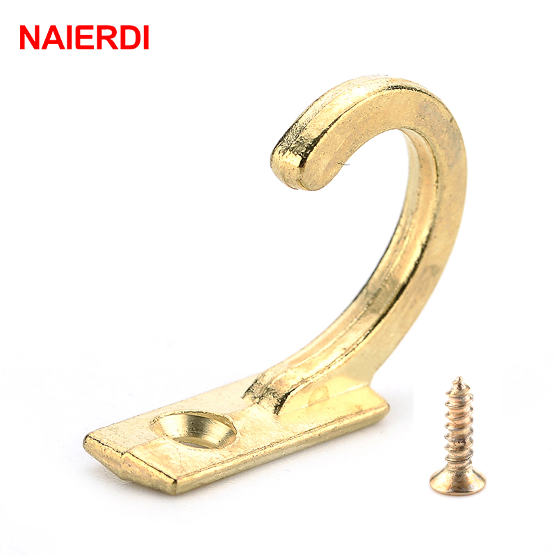Furniture Hook Hardware - NAIERDI 10PCS Kleine Antike Haken Wand