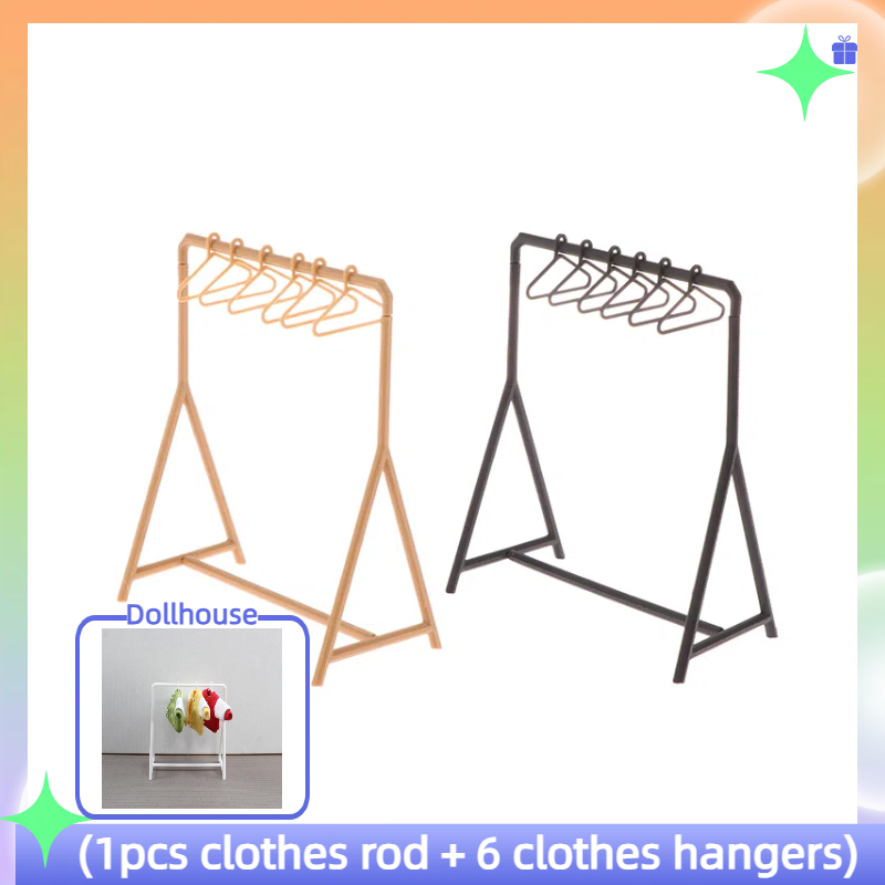 Furniture Hook Hardware - 1/12 Kleiderständer Kleiderständer Organizer Kleiderbügel Set