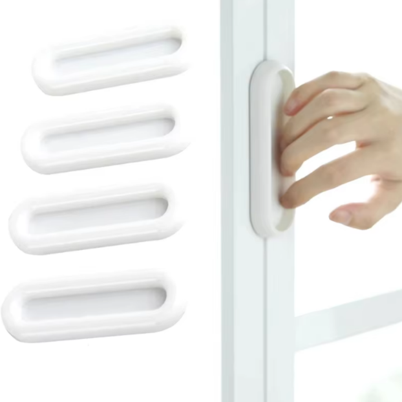 Furniture Hardware Nut - 4 Stück selbstklebende Türknaufgriffe, ovale Türgriffe