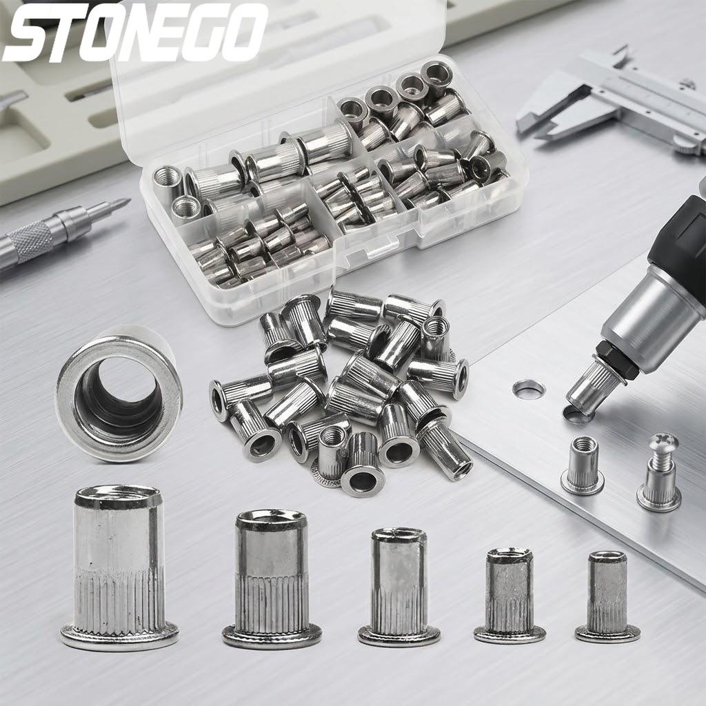 Furniture Hardware Threaded Inserts - Gewindeeinsatzmuttern Nietmuttern-Set M3 M4 M5 M6