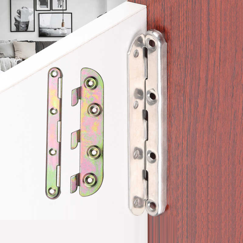 Furniture Rails Hardware - 1 Set 6/8 Zoll Metall-Bettbefestigungsscharniere, Bettgitterhalterungen,