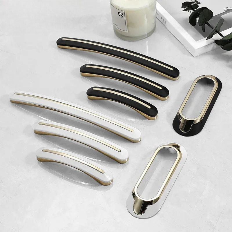 Furniture And Hardware - Moderne, schlichte Schrankgriffe aus Zinklegierung, luxuriöse
