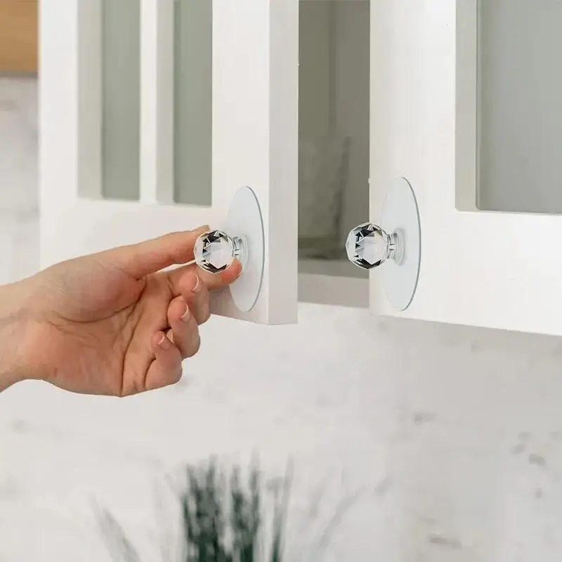 Furniture Hook Hardware - Schimmernde Kristall-Türknöpfe und -Haken – einfach