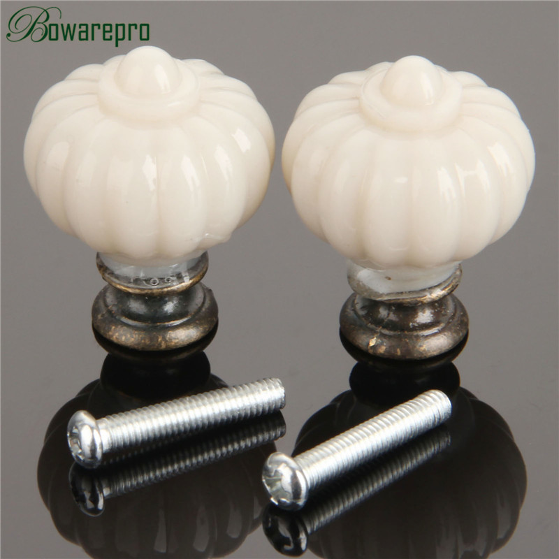 1Pc Acryl Elfenbein Weiß Kürbi – Furniture Hardware Restoration Bewertung und Preis