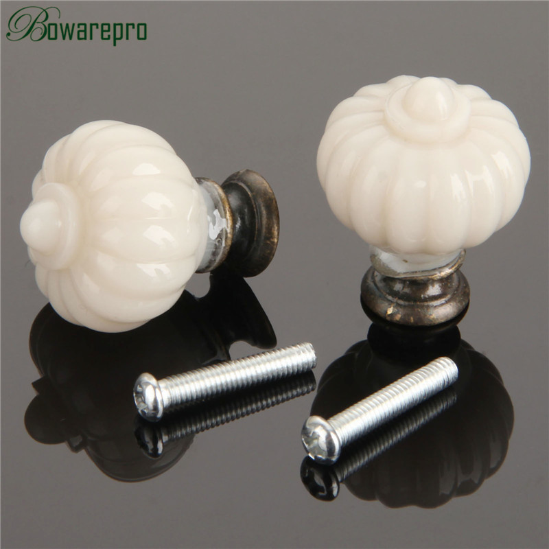 1Pc Acryl Elfenbein Weiß Kürbi – Furniture Hardware Restoration Bewertung und Preis
