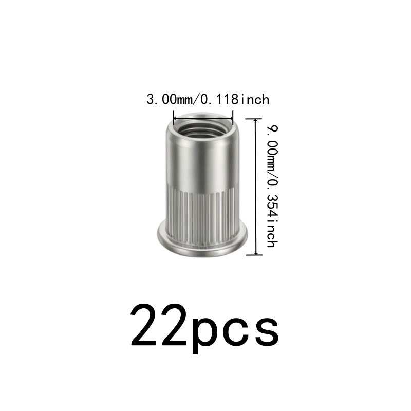 22 Stück M3 Gewindeeinsatzmutt – Furniture Hardware Threaded Inserts Bewertung und Preis