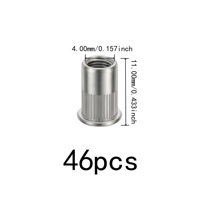 46 Stück M4 Gewindeeinsatzmutt – Furniture Hardware Threaded Inserts Bewertung und Preis