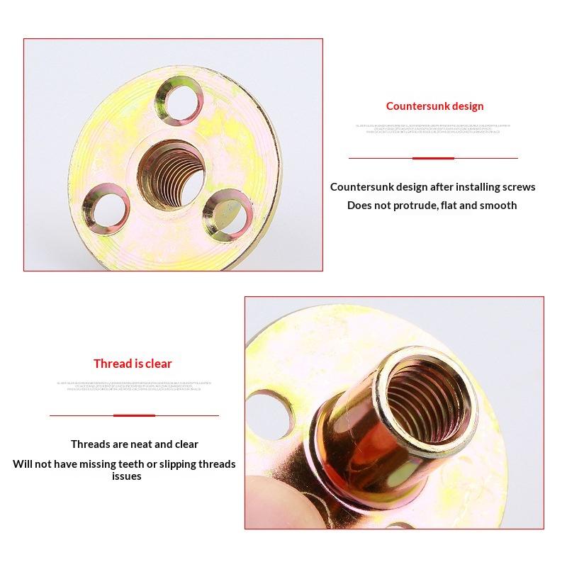 8/16 Stück M6 M8 M10 T-Nuten a – Furniture Hardware Threaded Inserts Bewertung und Preis