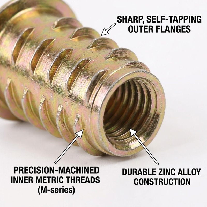 Gewindeeinsätze aus Kohlenstof – Furniture Hardware Threaded Inserts Bewertung und Preis