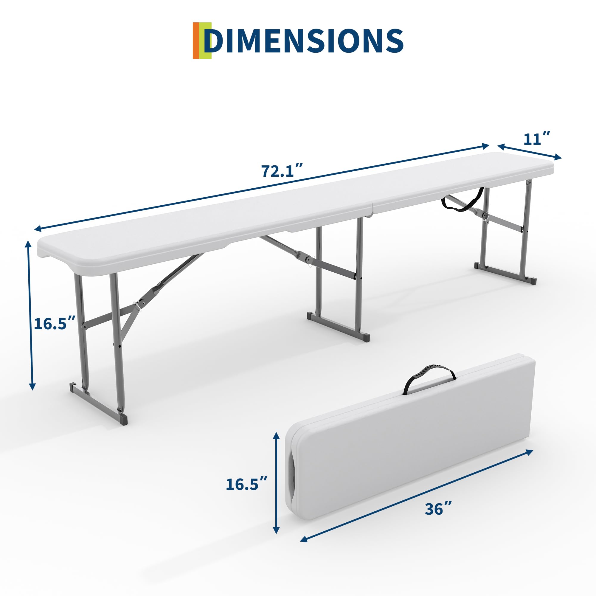 2er-Pack 6ft klappbare Gartenb – Furniture Hardware Design Bewertung und Preis