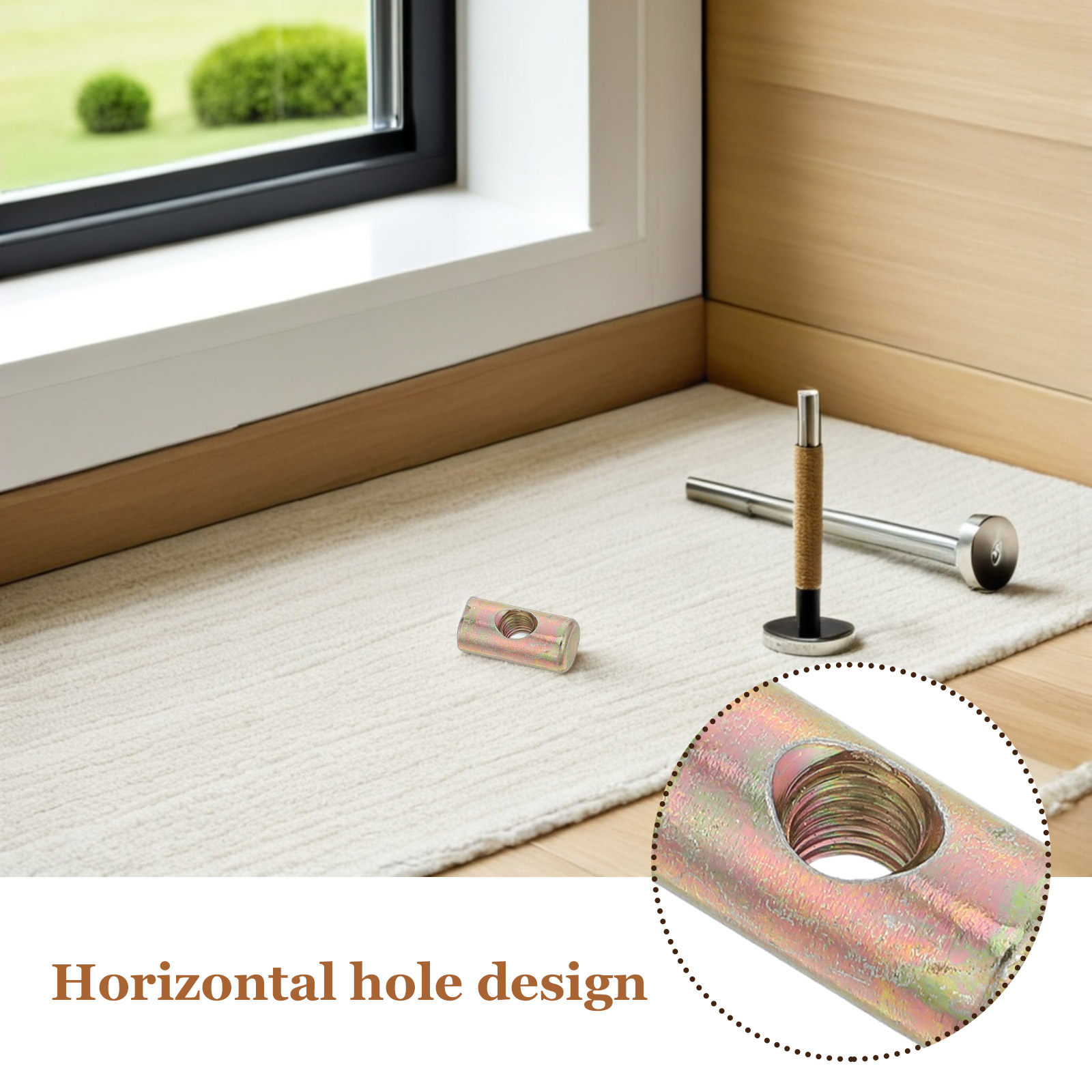 100 Stück Möbelmontagemuttern, – Furniture Hardware Threaded Inserts Bewertung und Preis