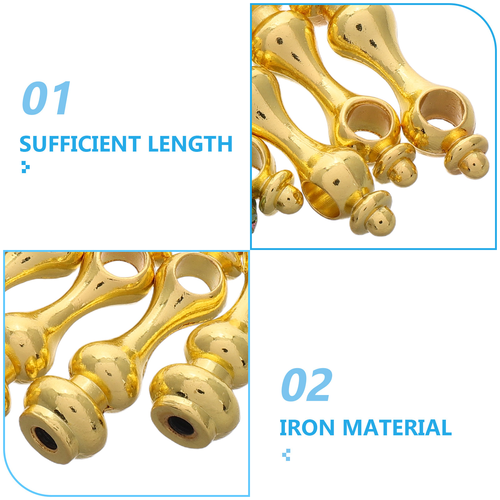 4 Stück elegante Eisen-Spindel – Furniture Rails Hardware Bewertung und Preis