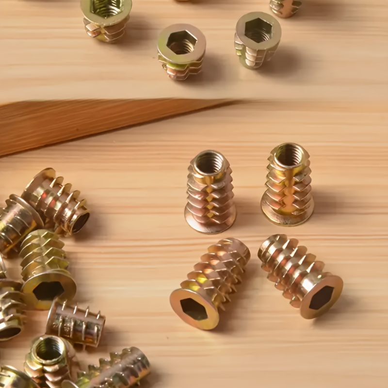 100 Stück verzinkte Gewindeein – Furniture Hardware Threaded Inserts Bewertung und Preis