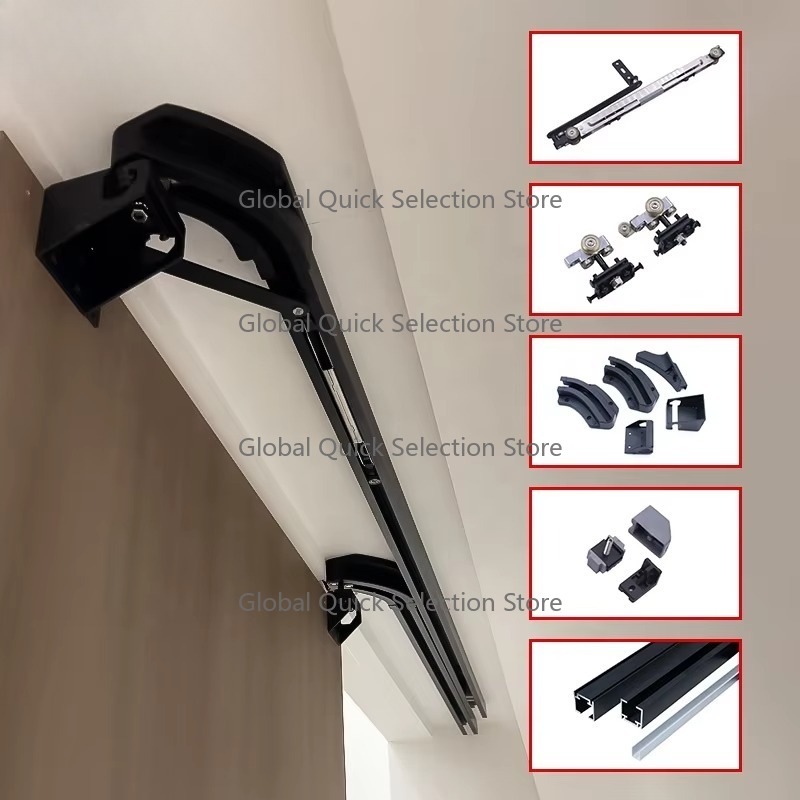Einwärts-Schiebetürsystem mit  – Furniture Rails Hardware Bewertung und Preis