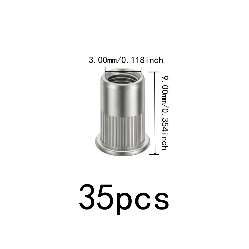 35 Stück M3 Gewindeeinsatzmutt – Furniture Hardware Threaded Inserts Bewertung und Preis