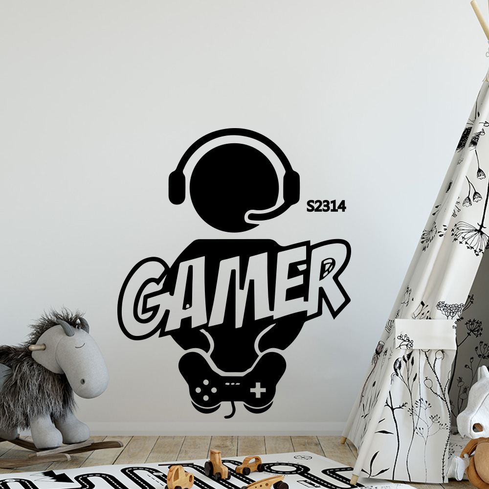 1pc Gamer Wand Kunst Aufkleber – Furniture Hardware Design Bewertung und Preis